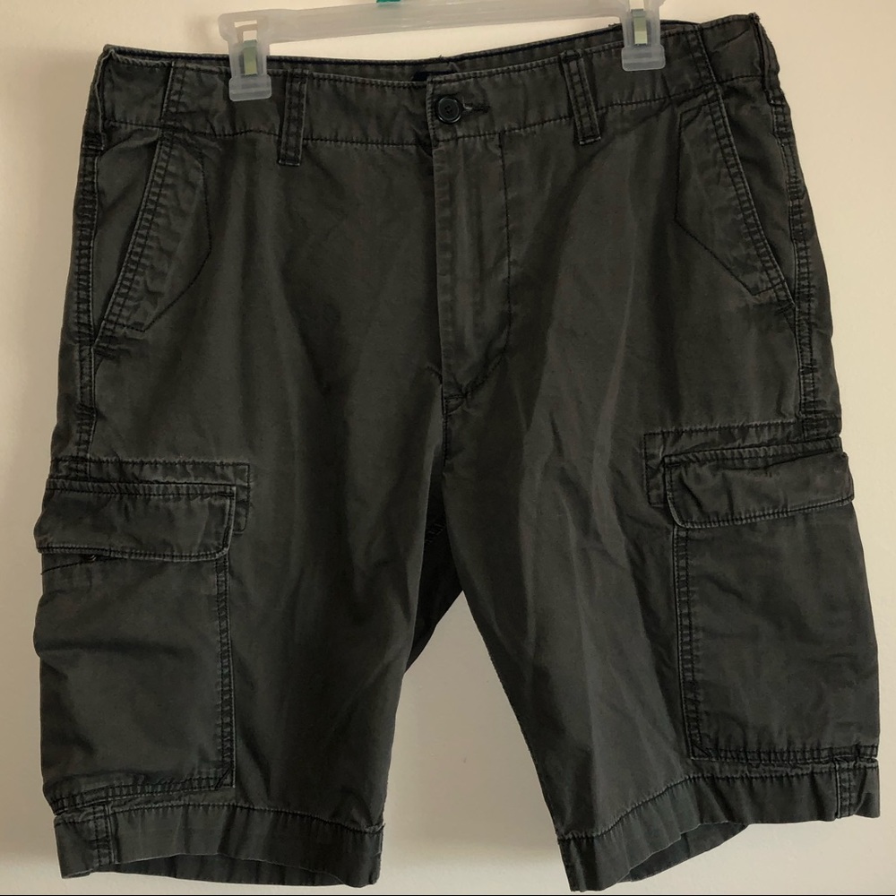 Grey cargo shorts